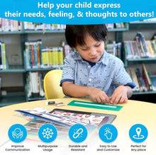 Load image into Gallery viewer, Portable Autism Communication Kit with 162 Photo Cards &amp; Color-Coded Dividers