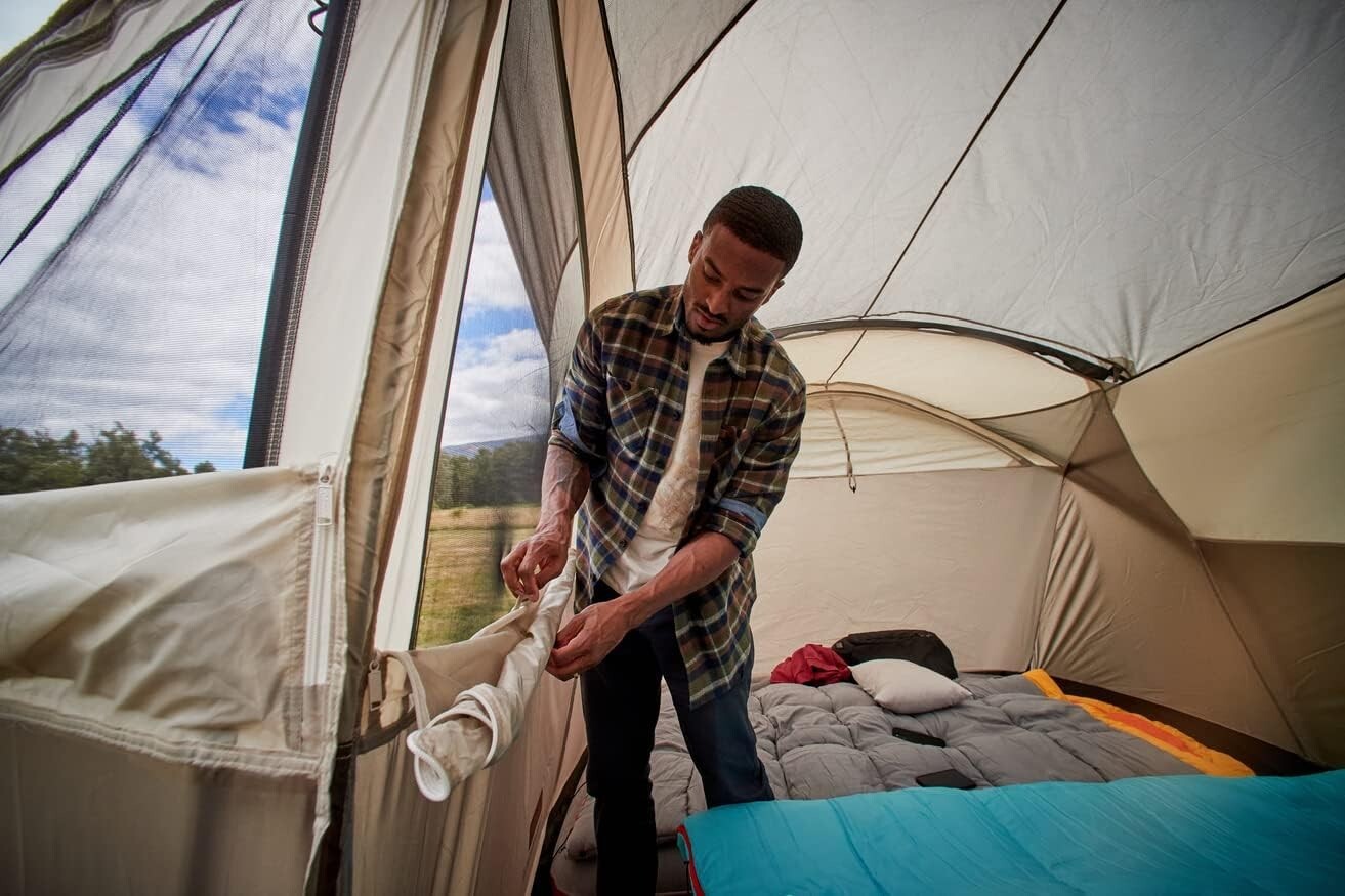 WeatherMaster 10-Person Camping Tent: Spacious & Weather-Resistant Design
