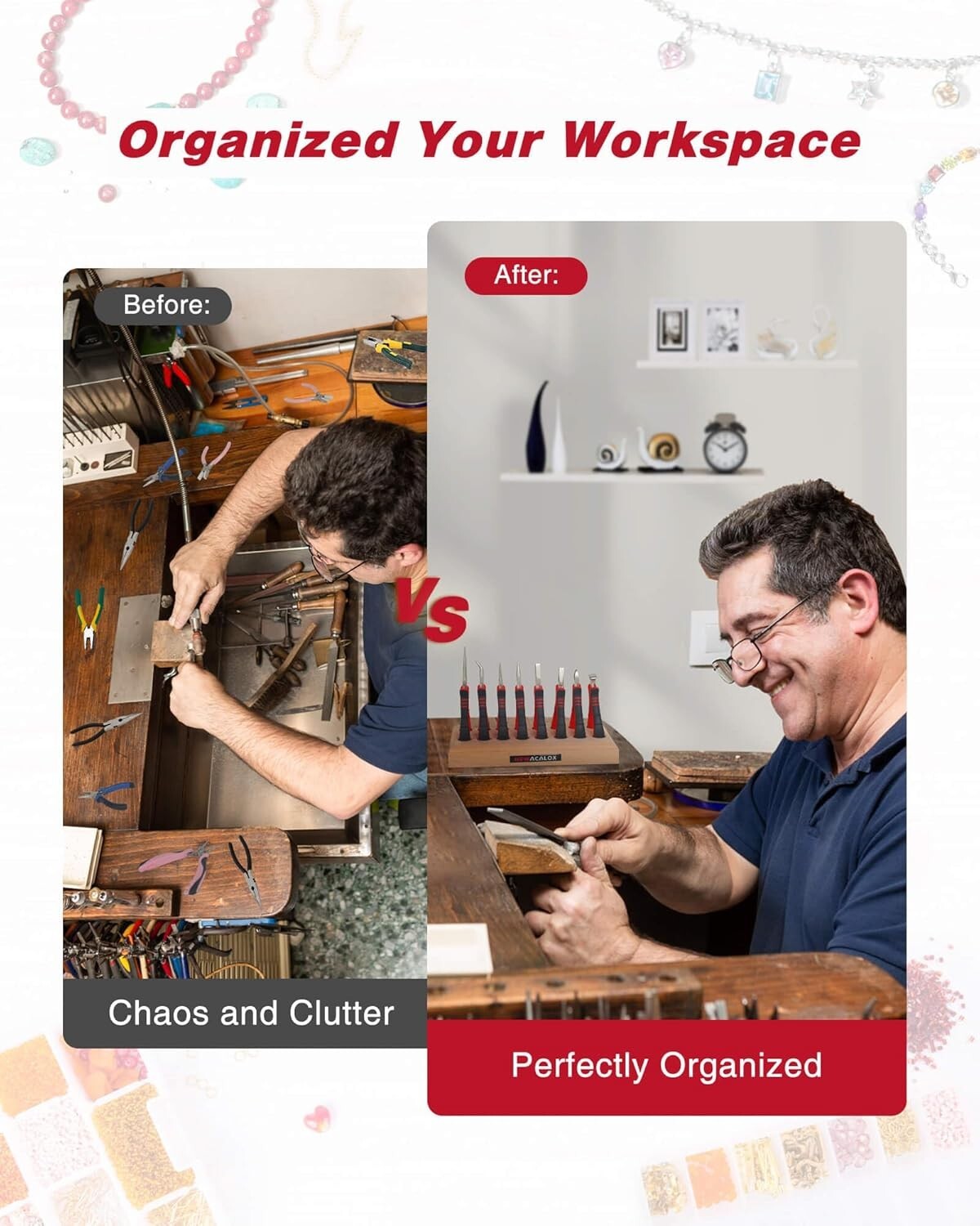 Durable Jewelry Pliers Set - 8 Essential Tools for Beading, Wire Wrapping & More