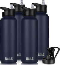 Load image into Gallery viewer, Portable 40oz Insulated Water Bottle with Straw &amp; Spout Lids - Ideal for Sports