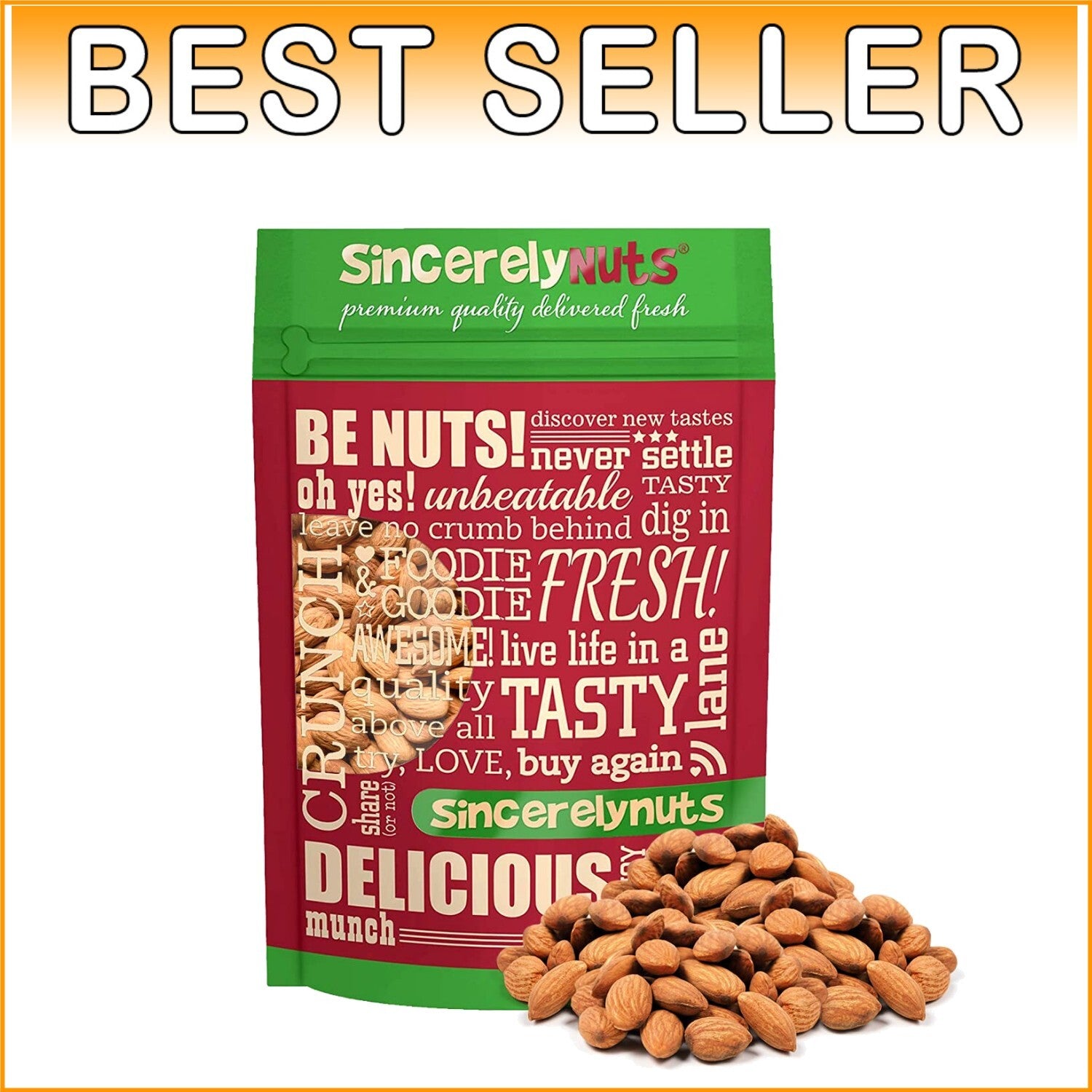 Delicious Unsalted Roasted Almonds - 5Lb Gourmet Snack with Nutritional Benefits