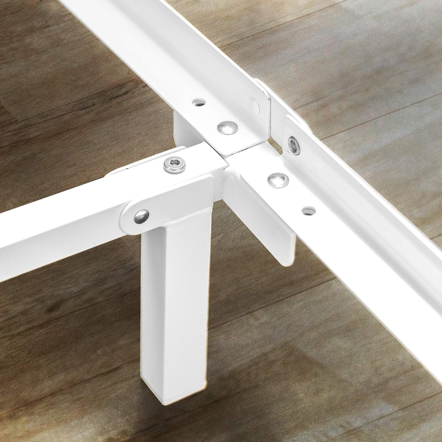 Easy Assembly Twin Bed Frame - Strong Steel Construction for Box Spring Support