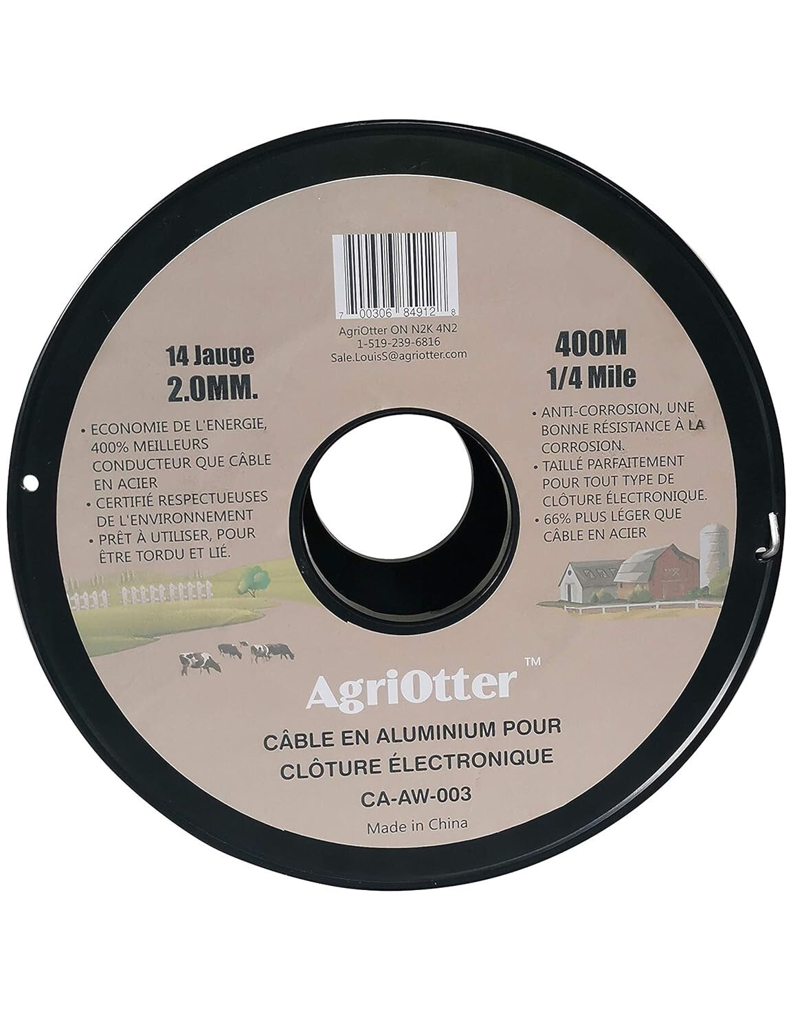 Versatile 14 Gauge Aluminum Wire - Ideal for Electric Fencing or DIY Crafts