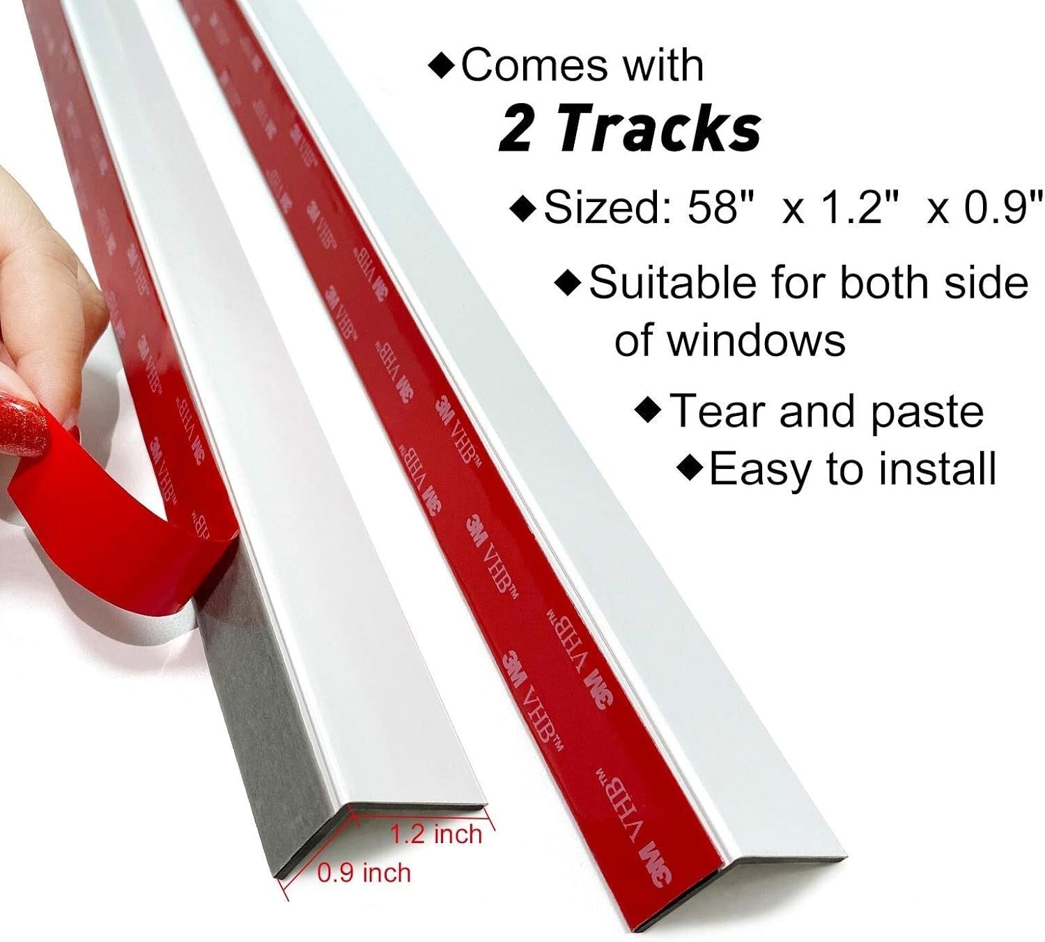 Easy Peel & Stick Blackout Strips - PVC Light Blockers, Ideal for Nurseries