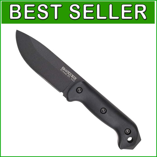 Becker Fixed Blade Knife - 5.25in Carbon Steel Drop Point for Outdoor Adventures