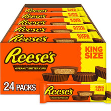 Load image into Gallery viewer, Bulk Candy Box of 24 King Size Milk Chocolate Peanut Butter Cups - Perfect Snack