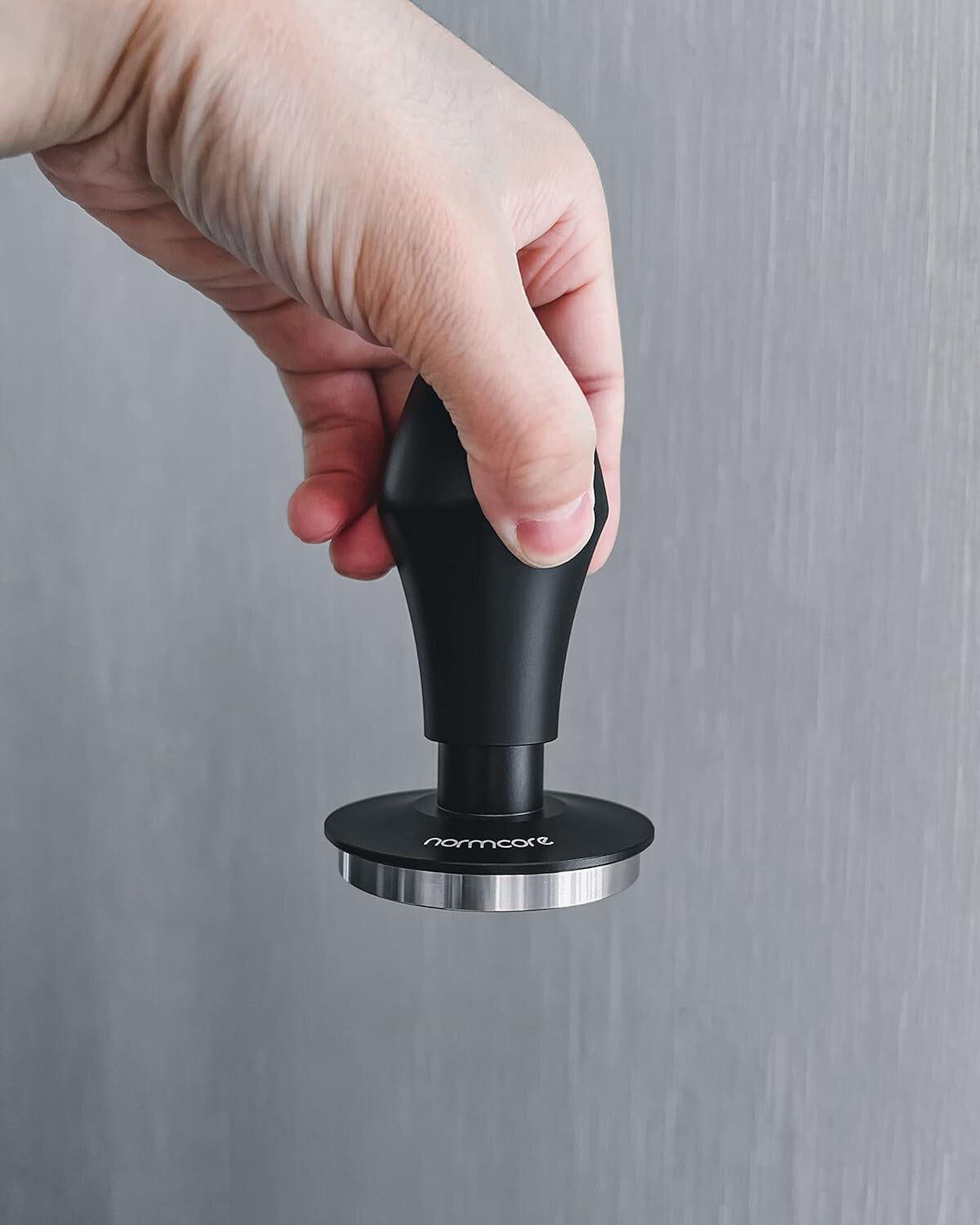 Ergonomic Espresso Tamper Set: Ripple Base, Anodized Aluminum Handle, 3 Springs