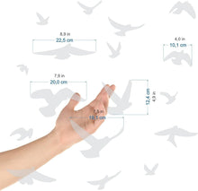 Load image into Gallery viewer, Translucent Bird Strike Prevention Stickers - 3 Sheets of Elegant Silhouettes