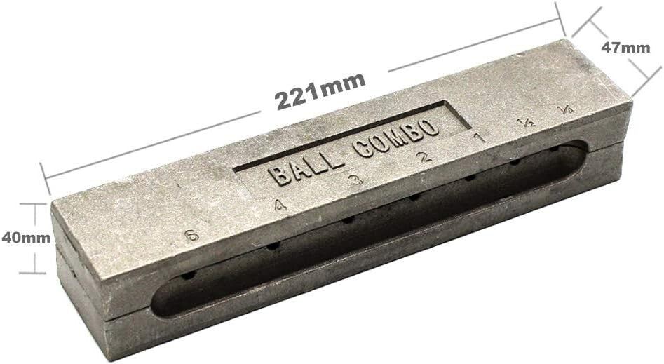 Lead Round Sinker Mold with 7 Cavities for Custom Weights - Fishing Essentials