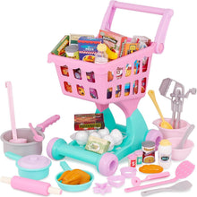 Load image into Gallery viewer, Interactive Shopping Cart &amp; Kitchen Set with Realistic Food Accessories
