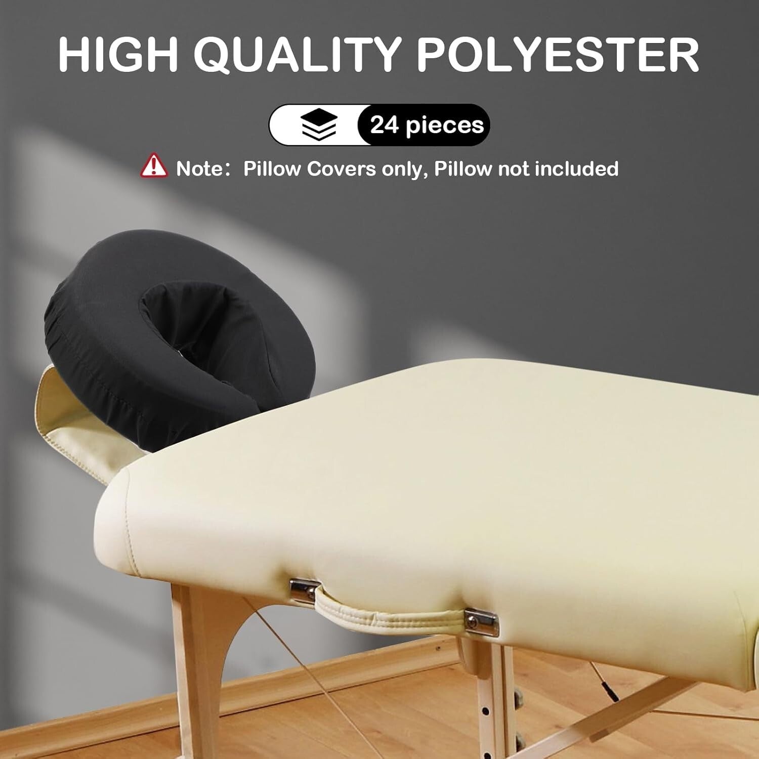 Eco-Friendly 24 Pcs Face Cradle Covers - Lightweight Microfiber for Therapists