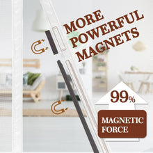 Load image into Gallery viewer, Premium Polyester Magnetic Screen Door 74"x81" – Windproof, Wrinkle-Resistant