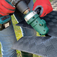 Load image into Gallery viewer, Snapper Shear: Precision Sheet Metal Cutter Drill Attachment for 18-Gauge Steel