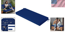 Load image into Gallery viewer, Stylish Waterproof Outdoor Bench Cushion 42x18 Inch - Memory Foam Support