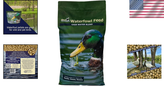 20 lb Premium Floating Pellets for Ducks, Swans & Geese - Seafood Flavor
