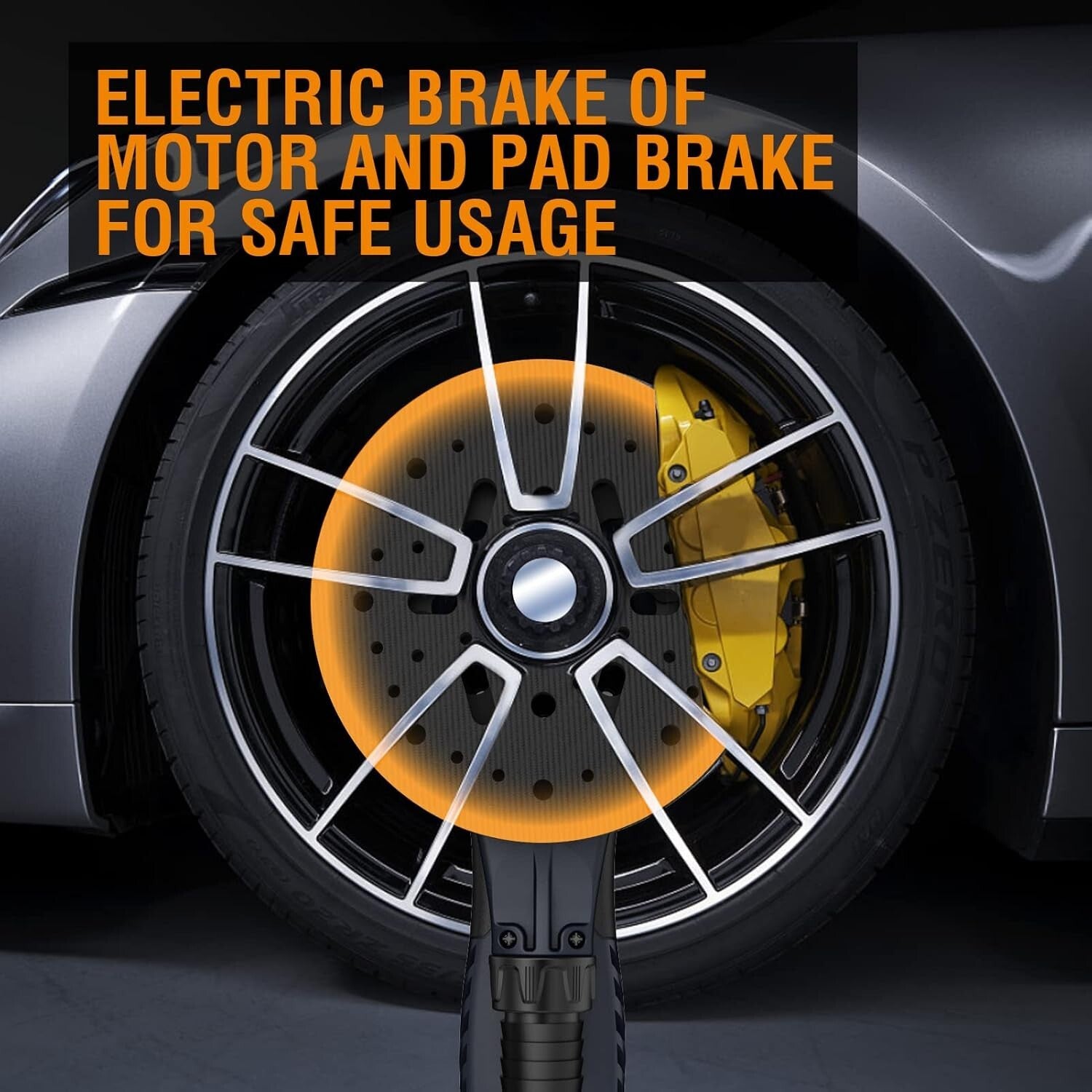 Electric Random Orbital Sander with 5" & 6" Pads for Woodworking Precision