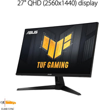 Load image into Gallery viewer, Fast IPS 27” Gaming Monitor with 1440P, 180Hz and Extreme Low Motion Blur Sync