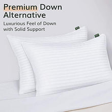 Load image into Gallery viewer, Standard Size Cooling Bed Pillows - Down Alternative &amp; Plush Support, Set of 2