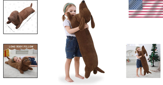 Cute 36-Inch Dachshund Stuffed Animal - Perfect Gift for Kids and Animal Lovers