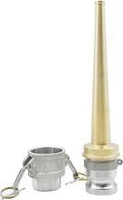 Load image into Gallery viewer, 1.5 Inch Brass Fire Hose Nozzle with NPSH/NPT Connections - Durable &amp; Versatile