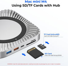 Load image into Gallery viewer, All-in-One Aluminum Docking Station for Mac Mini with 4K HDMI and USB Ports
