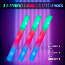 Load image into Gallery viewer, 174 LED Glow Sticks Bulk - Eco-Friendly Party Supplies for Halloween &amp; Concerts
