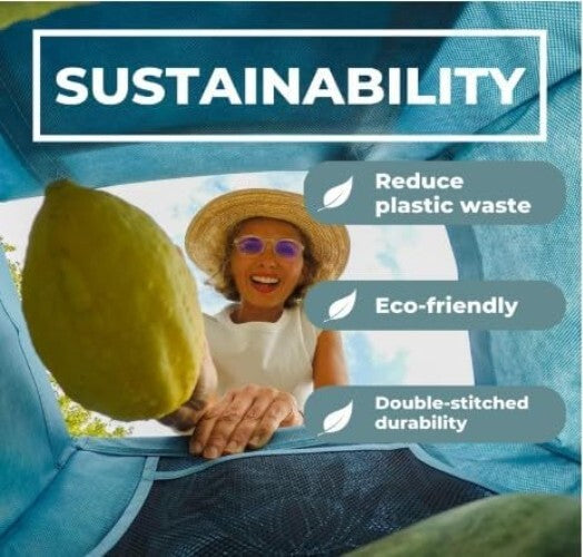 Set of 4 Vibrant Insulated Grocery Bags with Egg & Wine Holder - Eco-Friendly