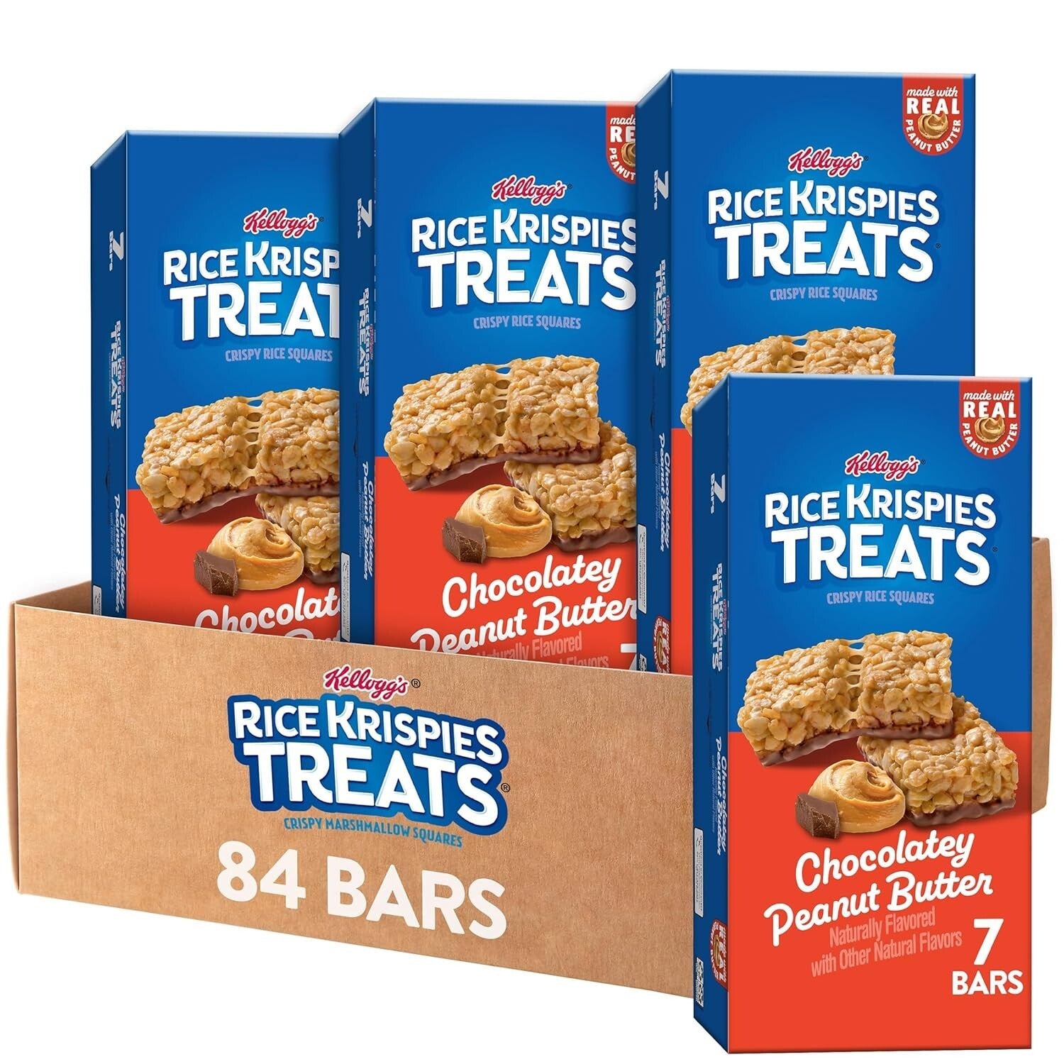 Nutritious Chocolate Peanut Butter Snack Bars - 12 Pack, Ideal for Lunchboxes