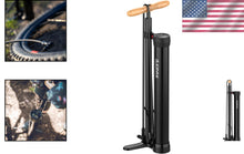 Load image into Gallery viewer, 220 PSI High Volume Tubeless Bicycle Floor Pump with Digital Gauge - Gloss Black