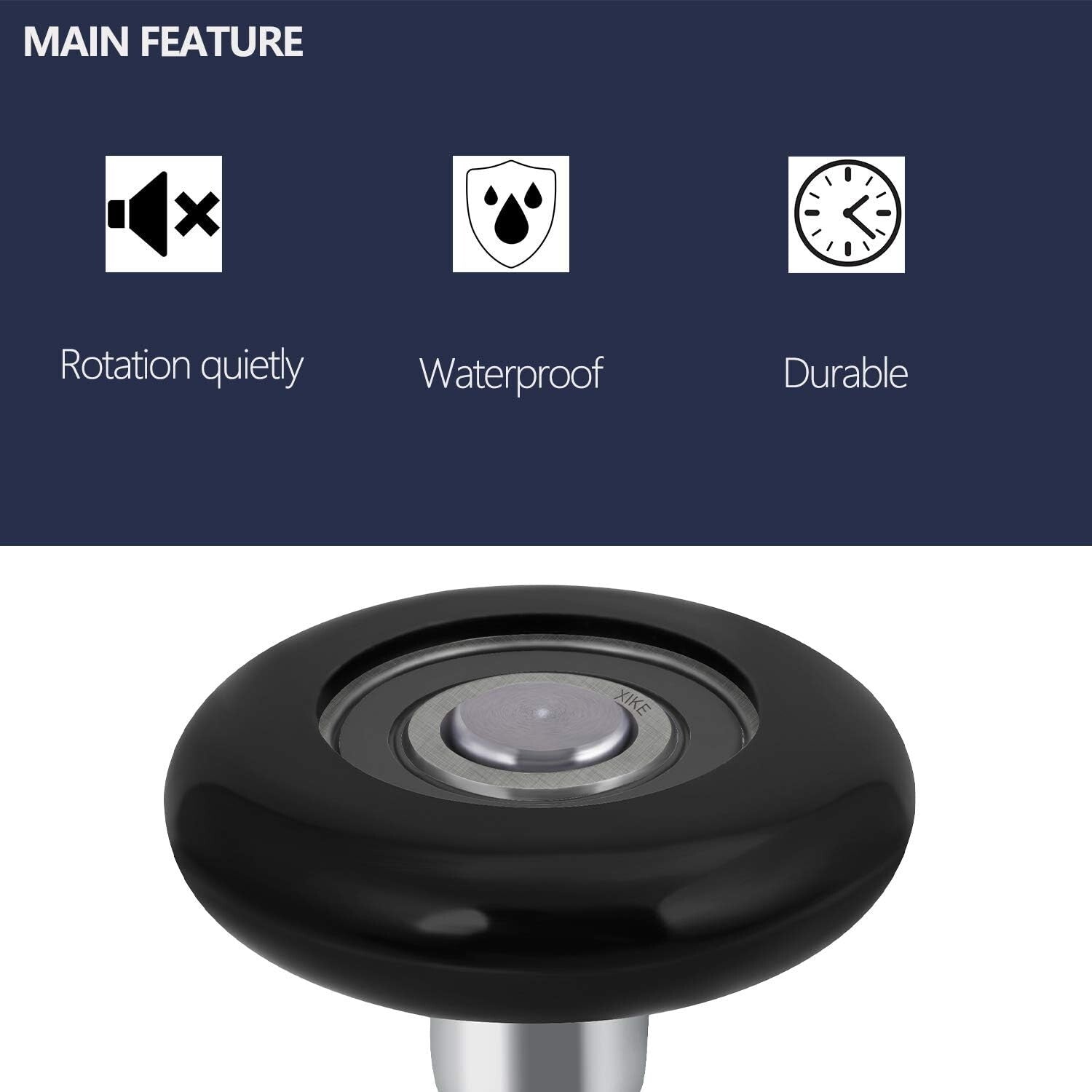 High-Load 2" Nylon Garage Door Rollers - 80% Quieter with 6200-2RS Bearings