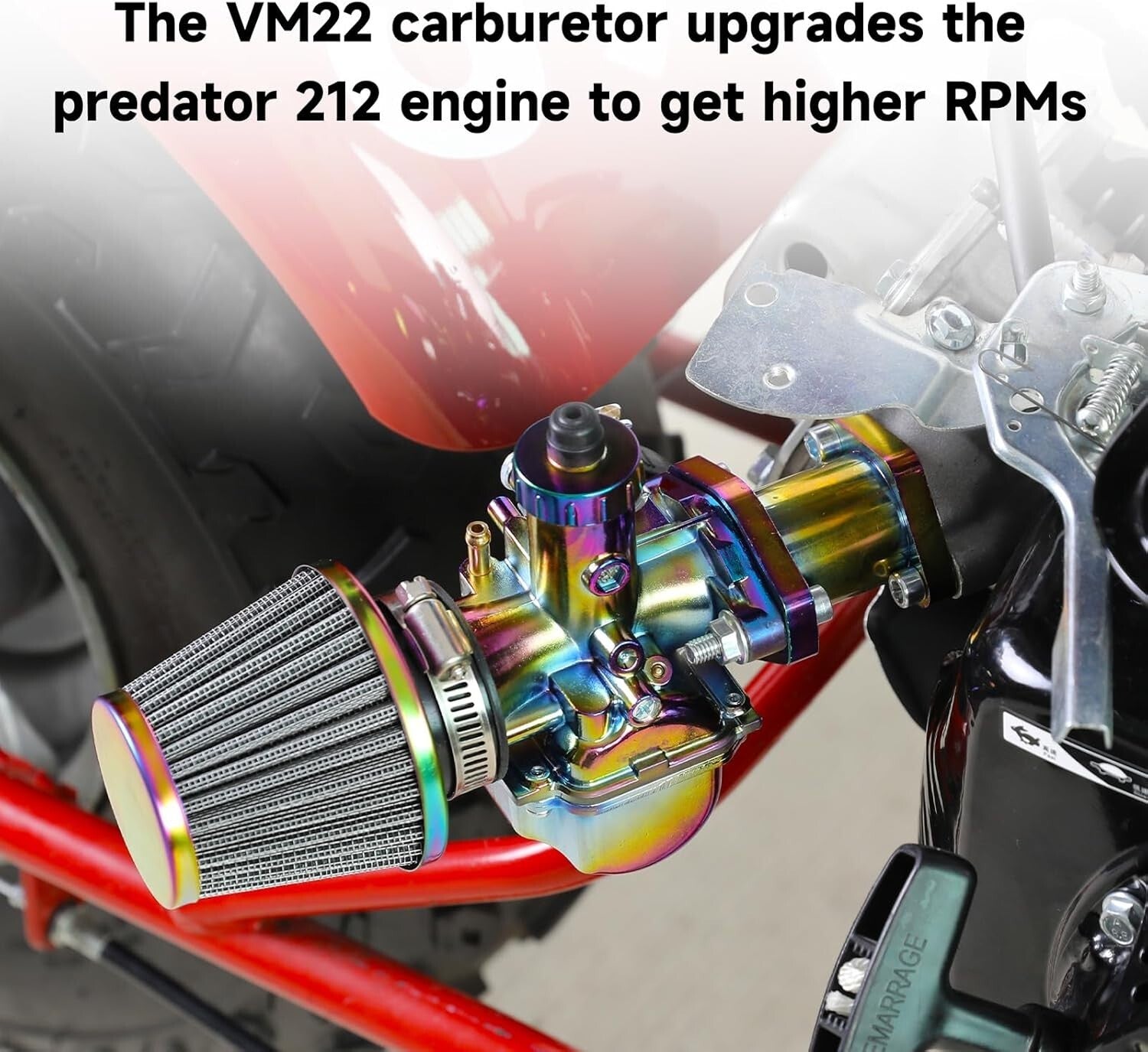 Predator 196cc VM22 Carburetor Kit - Complete Upgrade for Go-Karts & Mini Bikes