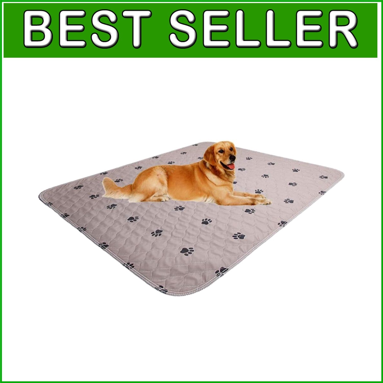 Super Absorbent Waterproof Dog Pee Pads - 48x48 Inch, Non-Slip Training Solution