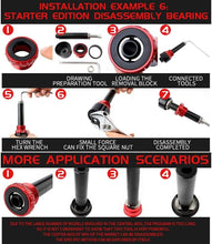 Load image into Gallery viewer, Versatile Bottom Bracket Removal Tool Kit - 6 Adapters for Easy Bike Maintenance