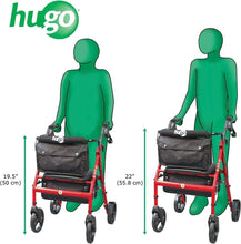 Load image into Gallery viewer, Elite Rollator Walker with 8-Inch Wheels - Ideal for Active Seniors, Garnet Red