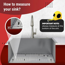 Load image into Gallery viewer, 28" Stainless Sink Protectors with Non-Slip Bumper Pads - Easy to Clean Design