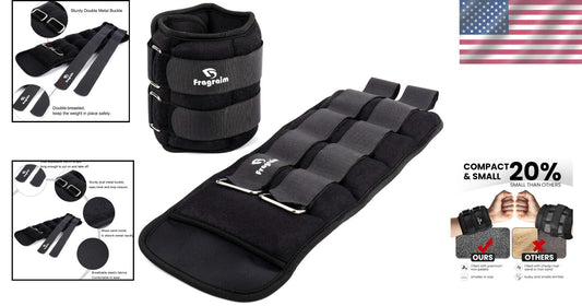 Adjustable Ankle Weights Set: 10 lbs Pair for Strength Training and Fitness