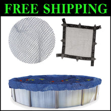 Load image into Gallery viewer, Winter Leaf Net for Above Ground Pools - 15FT Round, Easy to Install &amp; Maintain