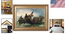Load image into Gallery viewer, Framed Emanuel Leutze 'Washington Crossing the Delaware' Giclee Art – 30x22