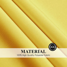Load image into Gallery viewer, Durable 132 Inch Round Yellow Tablecloth Set for Parties &amp; Weddings - 6 Pack