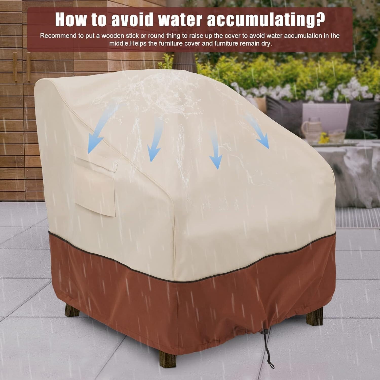 Durable 600D Oxford Chair Covers with UV Protection for Outdoor Furniture