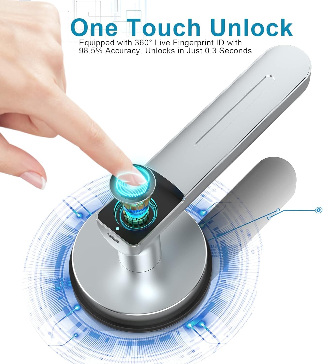 Easy DIY Installation Biometric Fingerprint Lock - Secure Your Home Effortlessly