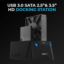 Load image into Gallery viewer, Effortless Cloning &amp; Storage Expansion with USB 3.0 Dual Bay Hard Drive Dock