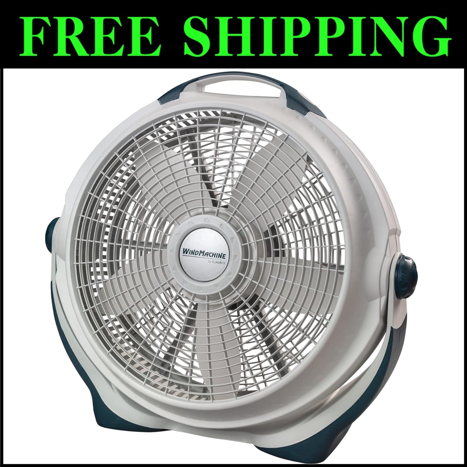 Whisper-Quiet 20" Floor Fan with 3-Speed Settings - Ideal for Home and Office