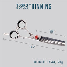 Load image into Gallery viewer, Versatile 6.5" Tokko Hair Shears - Regular and Thinning Scissors for Barbers