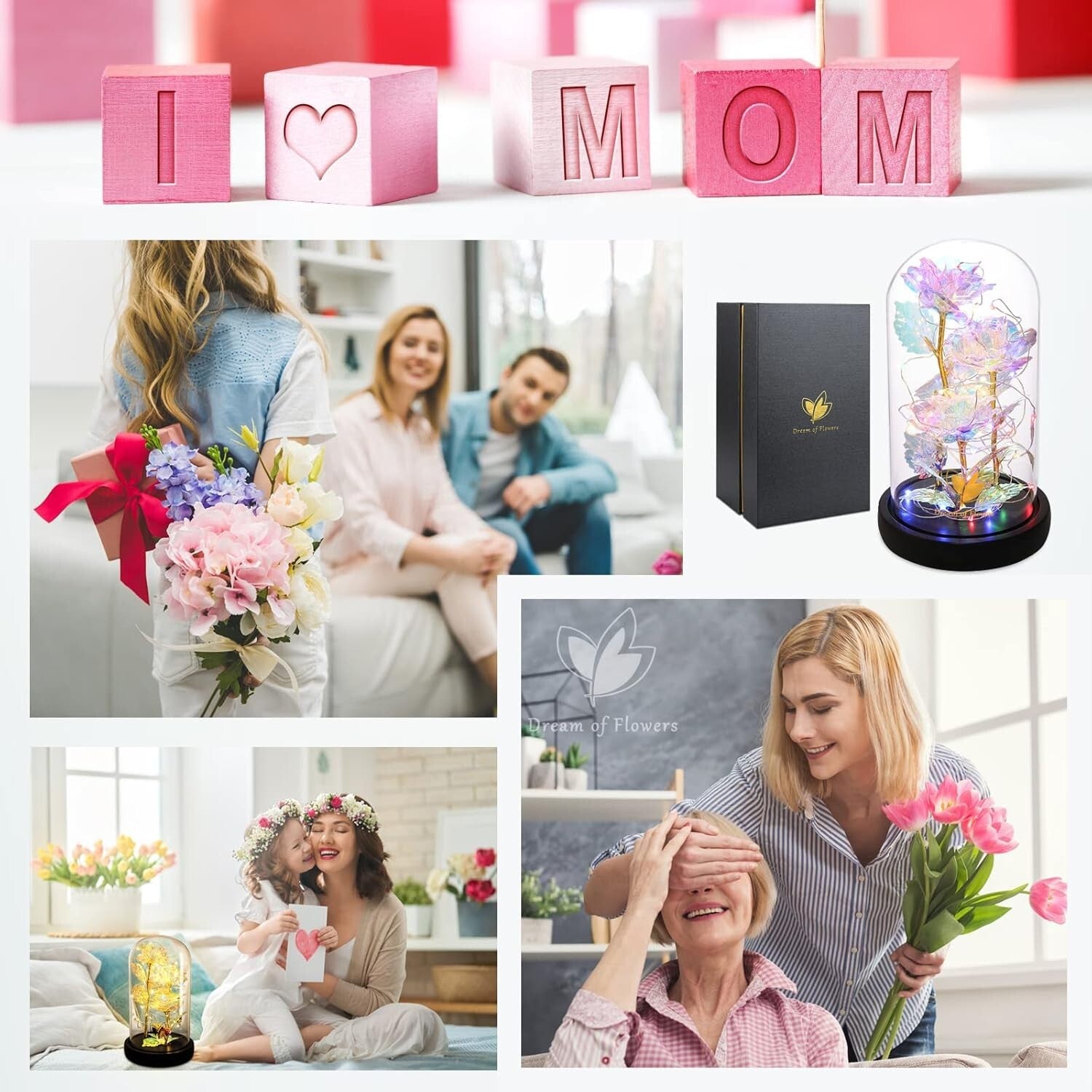 Eternal Glass Dome Rose Flower - Perfect Birthday and Valentine's Gift for Women