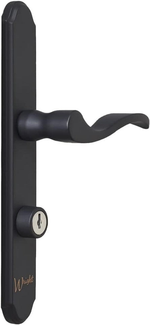 Classic Matte Black Mortise Keyed Lever Lock for Screen and Storm Doors