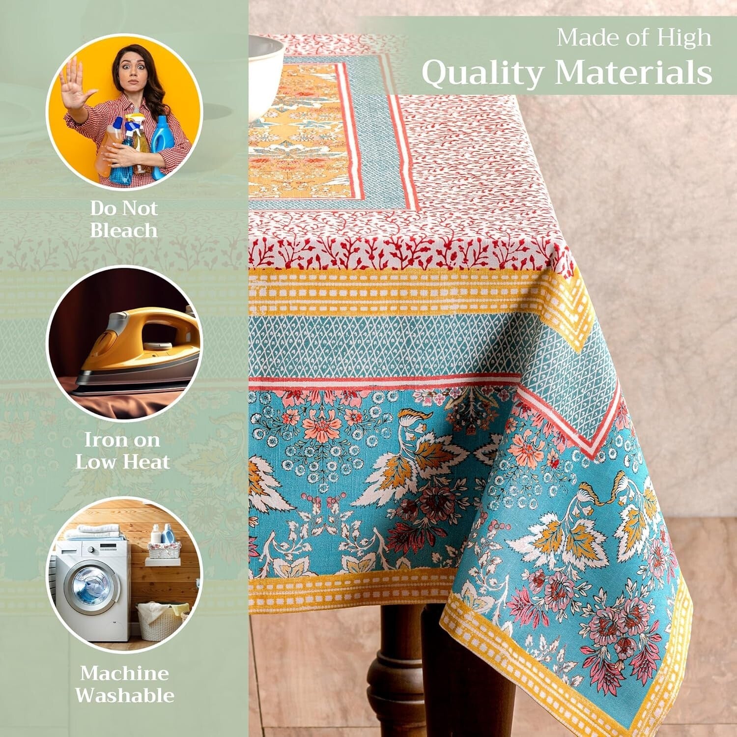 Chic Marquise Rectangle Tablecloth 60" x 120" - Essential for Elegant Settings