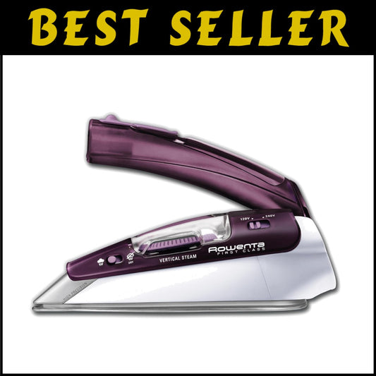 Handheld Mini Steamer for Clothes - Dual Voltage Iron with 200 Microsteam Holes