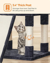 Load image into Gallery viewer, Multi-Level Cat Tree for All Breeds – Cozy 67 Inches of Smoky Gray Comfort