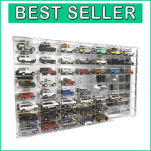 Load image into Gallery viewer, Compact Wall-Mounted Toy Car Display Cabinet - Holds 56 Diecast Models